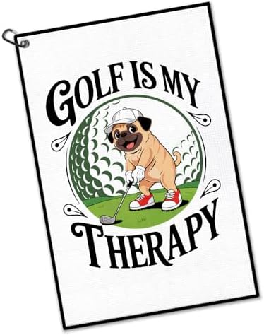 Golf is My Therapy Golf Towel by Unknown