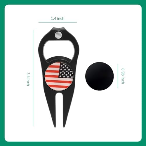 2 Pcs Golf Divot Repair Tool Divot Tool and Ball Marker, Gift Ideas Golf - Image 6