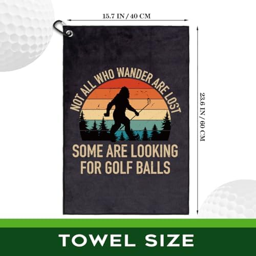 Funny Not All Who Wander are Lost Golf Towel Gifts - Image 2