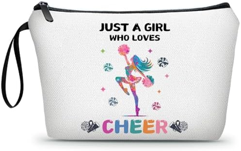 Cheerleader Cheerleading Gifts, Cheer Makeup Bag Pouch by ARIOSEY
