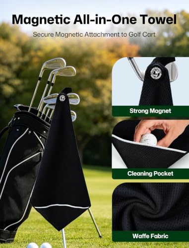 Magnetic Golf Towel 23.6"x15.7" Large Size - Image 4