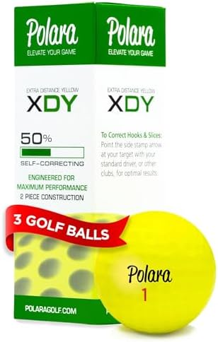 Polara Self-Correcting Golf Balls, Soft Feel, Straighter Flight by Polara