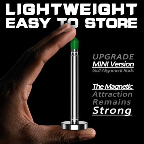 Telescopic Magnetic Golf Alignment Rods-Alignment Sticks-Swing Training Aid - Image 3