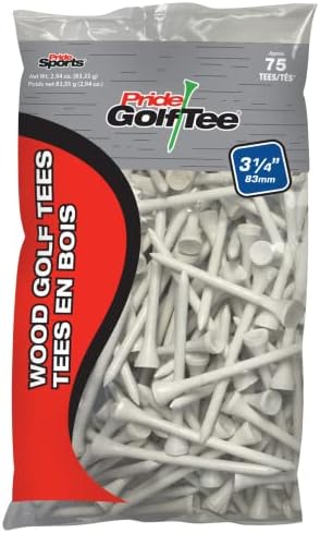Pride Golf Tee, 3-1/4 inch Deluxe Tee by PrideGolfTee