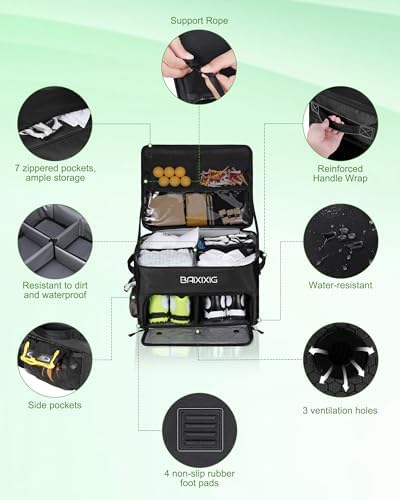 Golf Trunk Organizer, 2-Layer Storage - Image 3
