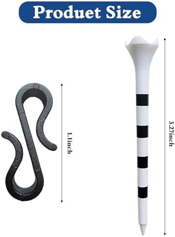 Golf Tee Holder Hat Clip, with 10 Golf Tees - Image 3