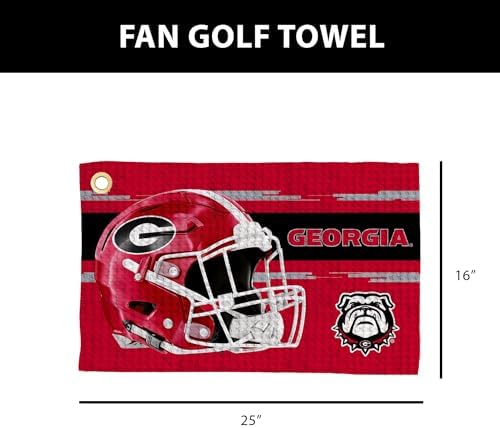 Northwest NCAA Golf Towel, Official Licensed Microfiber Waffle Fabric, - Image 4