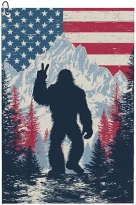 Bigfoot Golf Towel Microfiber by Unknown