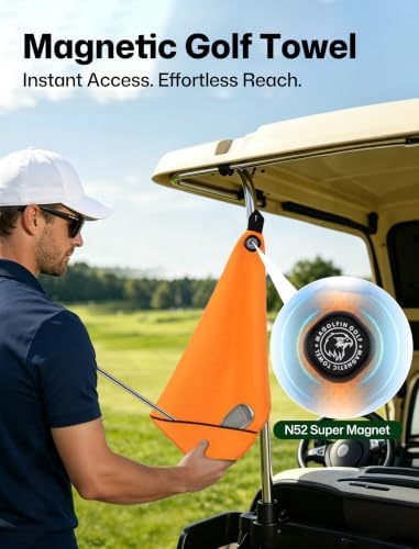 Magnetic Golf Towel 23.6"x15.7" Large Size - Image 2