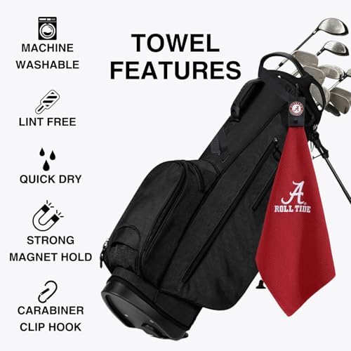 Magnetic Golf Towel Alabama University - Image 2