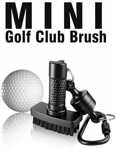 Mini Golf Club Brush, Magnetic Quick-Release Groove Cleaner, Durable Nylon - Image 2