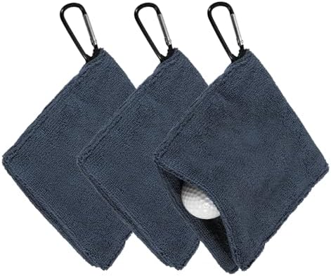 3Pcs Golf Ball Towel 5.5"x5.5" by YELARXI