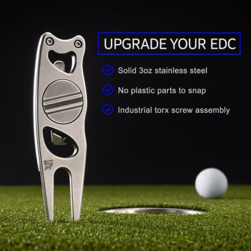 Switchblade Steel Golf Divot Repair Tool & Putting Alignment Ball Markers - Image 4