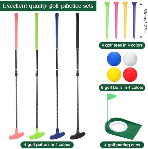MiniInflat 4 Set Mini Golf Putters - Image 2