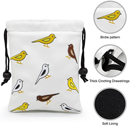 Golf Valuables Pouch Bag with Drawstrings Closure - Image 4