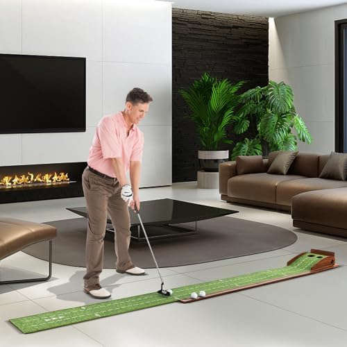 Golf Putting Green, 10 FT Portable Golf Putting Mat - Image 2