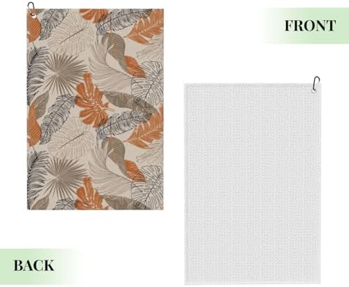 Tropical Leave Golf Towel Microfiber - Image 3