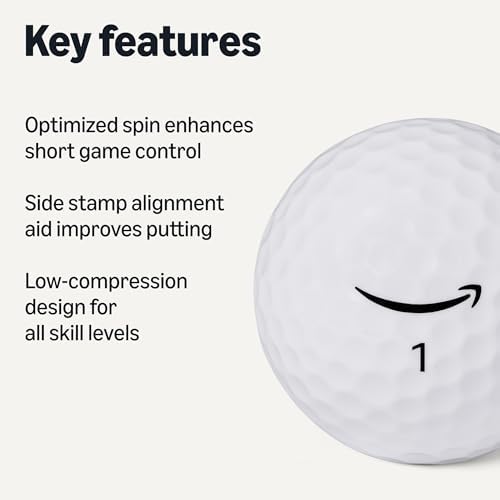 Amazon Basics Core Soft Golf Balls, Low Compression, Side Stamp Alignment - Image 2