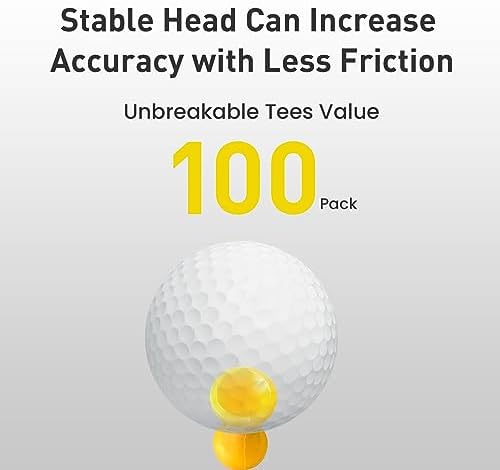 FINGER TEN Plastic Golf Castle Tees 100 Pack - Image 4