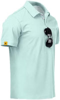 ZITY Mens Golf Polo Shirts Short Sleeve UPF 50+ Moisture Wicking Tshirt by ZITY