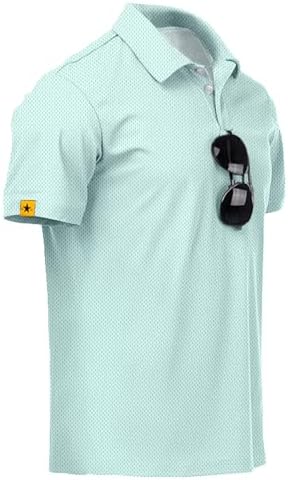 ZITY Mens Golf Polo Shirts Short Sleeve UPF 50+ Moisture Wicking Tshirt by ZITY