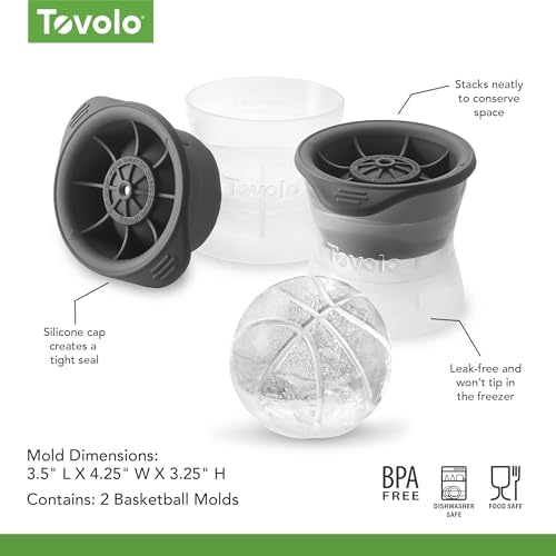 Tovolo, Set Ice Molds Basketball - Image 6
