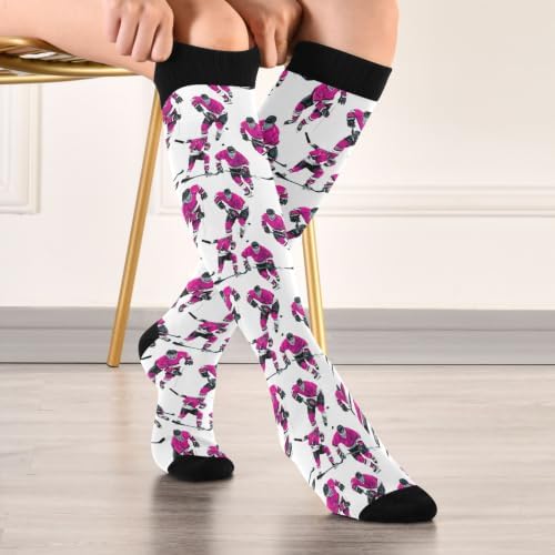 White Baseballs Stitching Compression Sock - Image 3
