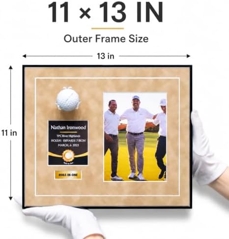Hole-in-One Golf Display Frame, Frameless Acrylic - Image 2