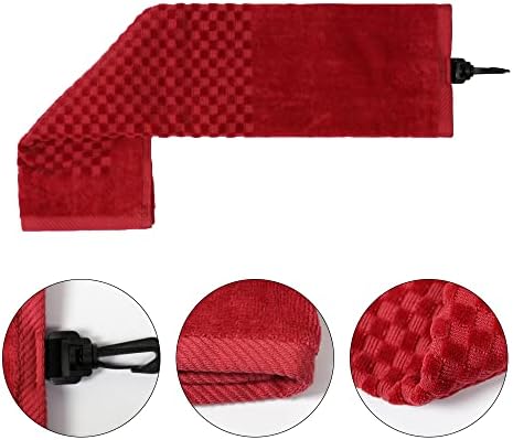 Cotton Golf Towel with Clip - Image 6