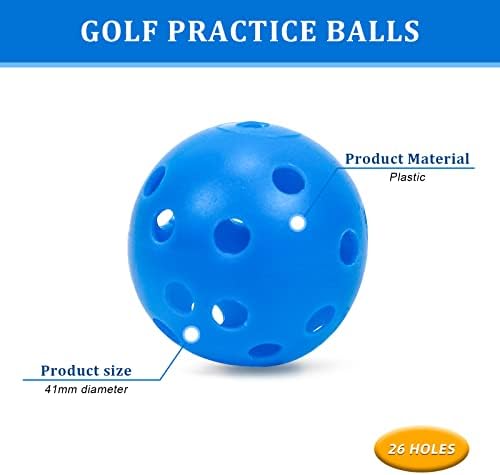 Plastic Golf Balls Practice Limited Flight Golf Training Ball Hollow Swing - Image 3