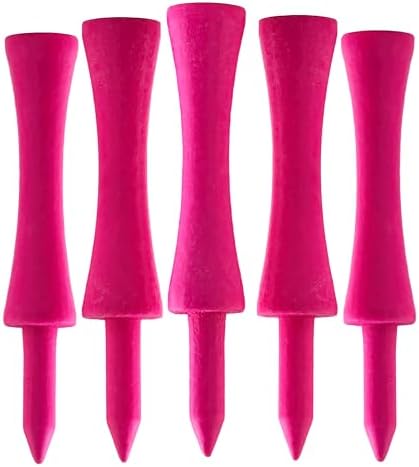 TH Golf 100 PCS Bamboo Golf Tees | Multiple Colours & Sizes | Castle Golf Tees by Unknown
