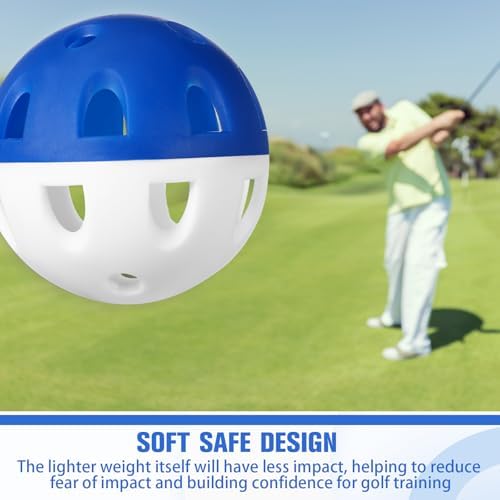Junkin 50 Pack Practice Golf Balls Limited Flight Plastic Impact Golf Balls - Image 4