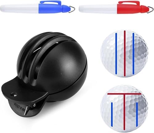1 Alignment Tool with 2 Golf Ball Stamp Markers Fade-Resistant Golf Ball Liner by Unknown