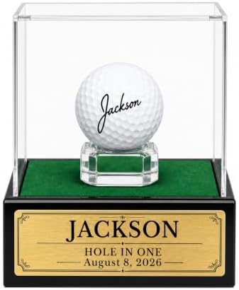 Personalized Golf Ball Display Case by Unknown