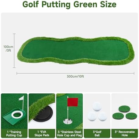Golf Putting Green, Golf Practice Putting Mat, Professional Large Golf Training - Image 2