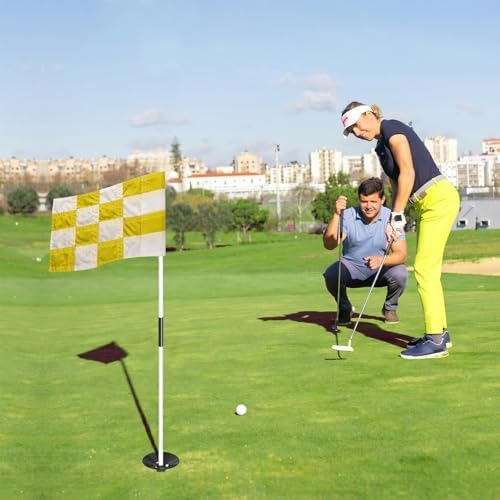 AZCOVER 3 Pack Checkered Golf Flag 8x6 Inch - Image 2