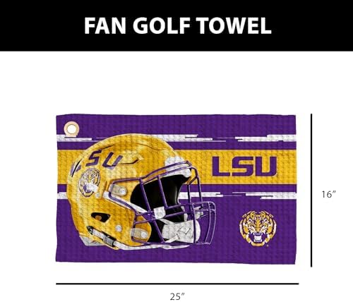 Northwest NCAA Golf Towel, Official Licensed Microfiber Waffle Fabric, - Image 4
