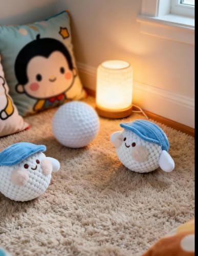 JEWSUN Cute Soft Golf Ball Stuffed Plush keychain - Image 5