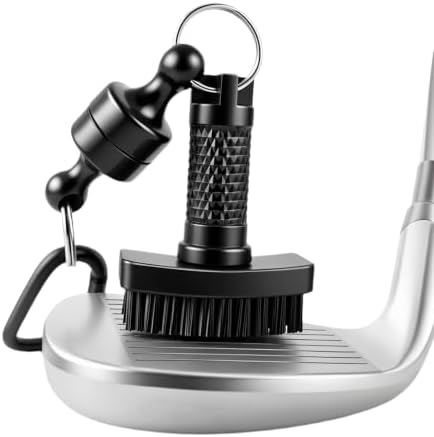 Mini Golf Club Brush, Magnetic Quick-Release Groove Cleaner, Durable Nylon by Shu-Ran