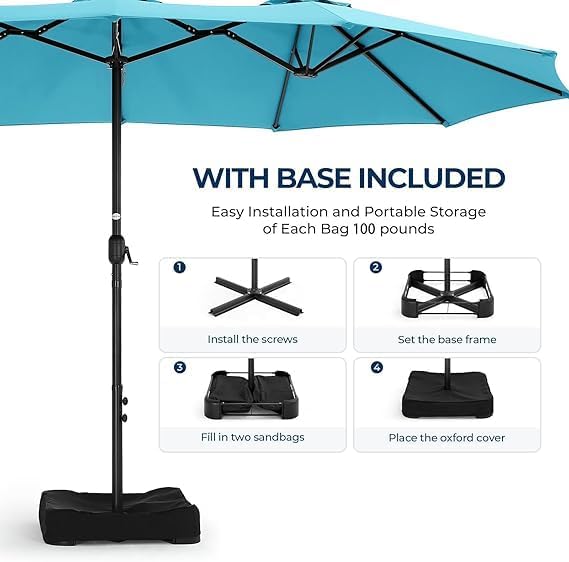 Rectangular Patio Umbrella - Image 5
