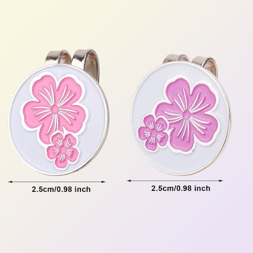 lasuroa 2pcs Magnetic Golf Ball Marker Hat Clip - Image 2