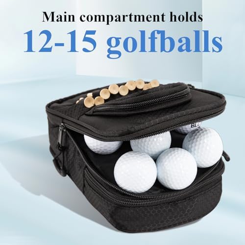 Golf Valuables Pouch for Men, Golf Balls Bag, Store 12-15 Balls, Using - Image 4