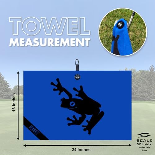 Magnetic Golf Towel 16x24 Waffle Weave - Image 2