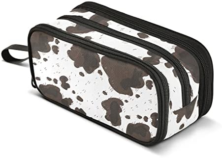 ZAZYXTJ Cow Print Pencil Case Large Capacity Pencil Pouch by ZAZYXTJ
