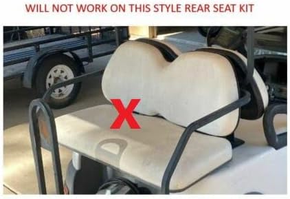 Huskey 4PCS Golf Cart Front/Rear Seat Covers for Club Car Precedent 2004+ G&E Models Custom Two-Tone Black/Limegreen Diamond Stitching with Limegreen Piping,Marine Grade Vinyl Material