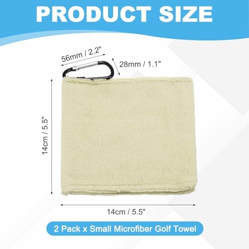 Small Microfiber Golf Towel, Pocket Golf Ball Towel - Image 2