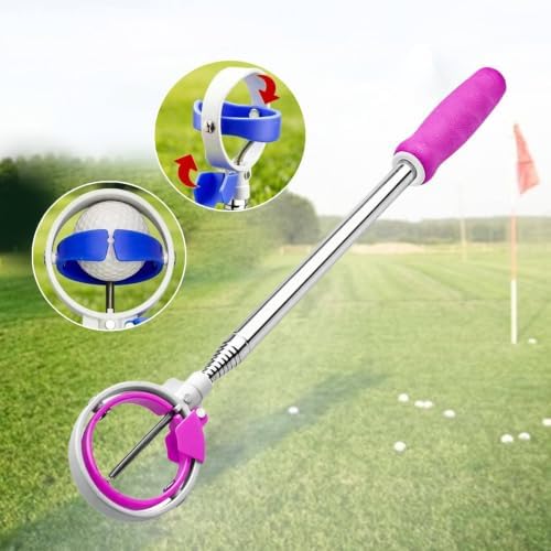 Golf Ball Retriever Stainless Steel Golf Balls Pick up Portable Pick up Tool - Image 2