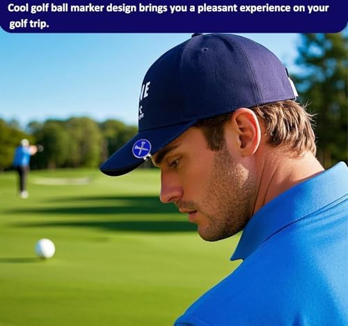 Adhere Golf Ball Markers with Strong Magnetic Hat Clip - Image 6