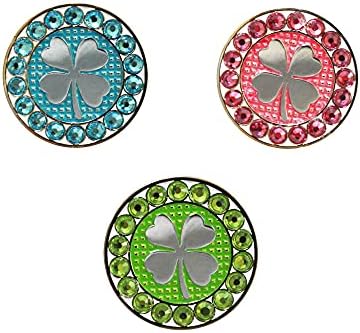 Myartte Golf Ball Markers Crystal Ball Markers Pack of 3 by Myartte
