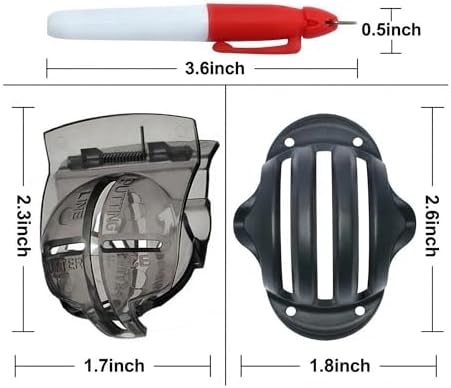 9 Pack Golf Ball Line Marker Tool Set, Golf Ball Alignment Stencil Kit - Image 7